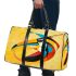 Abstract modern painting of an exotic bird 3d travel bag