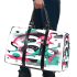 Abstract modern style with dynamic shapes and lines 3d travel bag