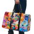 Abstract painting in the style of kandinsky 3d travel bag