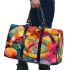 Abstract painting of vibrant colors and shapes 3d travel bag