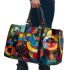 Abstract painting with various shapes 3d travel bag