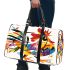 Abstract rooster colorful geometric abstract minimalist 3d travel bag