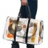 Abstract shapes in black 3d travel bag