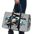 Abstract vector art of an eagle in the style 3d travel bag