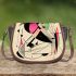 Abstract vector illustration of an abstract shape saddle bag