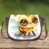 Adorable baby honey bee with big beautiful eyes 3d saddle bag