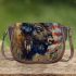 american bisson with dream catcher Saddle Bag