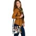 American paint horse adorned with native inspired regalia shoulder handbag