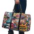 An intricate colorful painting 3d travel bag