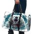 Angry white bear with dream catcher 3d travel bag