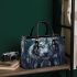 Angry white tiger with dream catcher small handbag