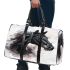 Beautiful black horse 3d travel bag