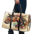 Beautiful brown horse with a feather headdress 3d travel bag