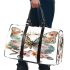 Beautiful butterfly with flowers on its wings 3d travel bag