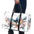 Beautiful colorful butterfly among flowers 3d travel bag