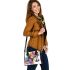 Beautiful colorful horse with leaves and flowers shoulder handbag