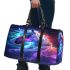 Beautiful colorful horse with long hair 3d travel bag