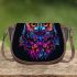 Beautiful colorful owl saddle bag