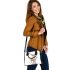 Beautiful deer full body standing on the ground shoulder handbag