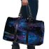 Beautiful glowing dragonflies 3d travel bag