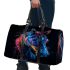 Beautiful horse with rainbow colors 3d travel bag
