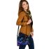 Beautiful night scene with colorful glowing butterflies shoulder handbag