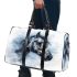 Beautiful watercolor grey horse portrait 3d travel bag