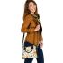 Bees and blooming flowers shoulder handbag