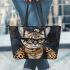 Bengal Cat as a Fashion Icon 3 Leather Tote Bag