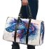 Blue horse painted in watercolor 3d travel bag