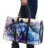 Blue horse with long hair 3d travel bag