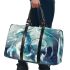 Blue whit dragon anime with dream catcher 3d travel bag
