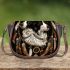 Border collie dogs and dream catcher saddle bag