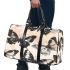 Butterflies and butterfly pattern in soft pink 3d travel bag