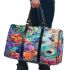 Butterflies and peacock feathers 3d travel bag