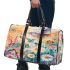 Butterflies daisies and peacock feathers 3d travel bag