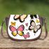 Butterflies of different shapes saddle bag