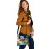 butterfly flying to the sound of guitar Shoulder Handbag