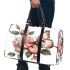 Butterfly with pink roses 3d travel bag