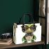 Cartoon turtle with glasses and bow tie small handbag