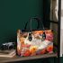 Cat amidst blooms Chic Stylish Small Handbag & Women Totes: Perfect Gift for Girlfriend | Crossbody, Purse, Handbag