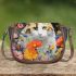 Cat among the blooms Saddle Bags for Women: Perfect Gift for Girlfriend, Wife, Daughter