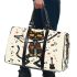 cat dances with the skeleton king with guitar trumpet Travel Bag