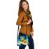 Circles and triangles in a blue sky shoulder handbag