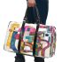 Colorful abstract drawing 3d travel bag