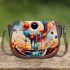 Colorful abstract eye artwork Saddle Bags for Women: Perfect Gift for Girlfriend, Wife, Daughter