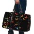 Colorful butterflies flying 3d travel bag