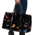 Colorful butterflies flying 3d travel bag