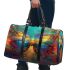 Colorful butterfly with feathers on its wings 3d travel bag