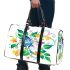 Colorful butterfly with flowers and leaves 3d travel bag